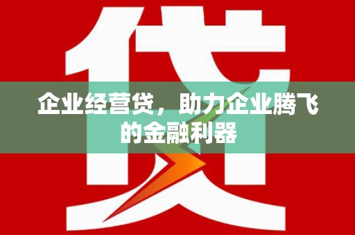 镇坪企业经营贷，助力企业腾飞的金融利器