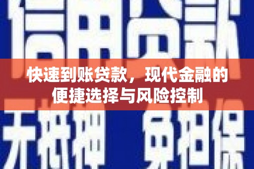 镇坪快速到账贷款，现代金融的便捷选择与风险控制