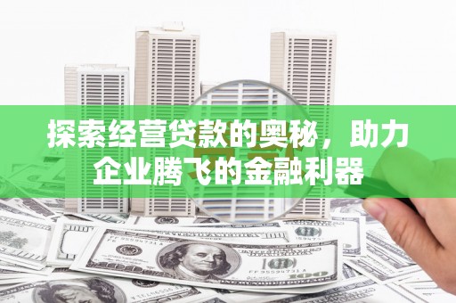 镇坪探索经营贷款的奥秘，助力企业腾飞的金融利器