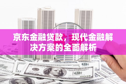 镇坪京东金融贷款，现代金融解决方案的全面解析