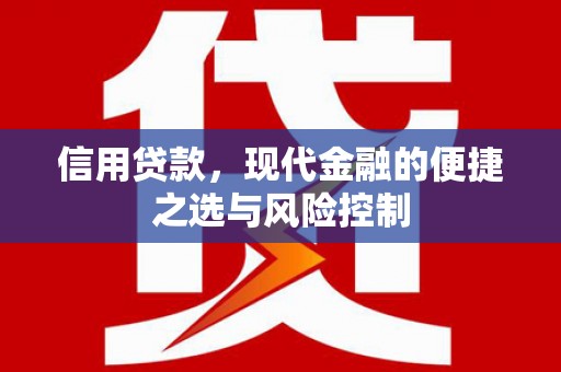镇坪信用贷款，现代金融的便捷之选与风险控制