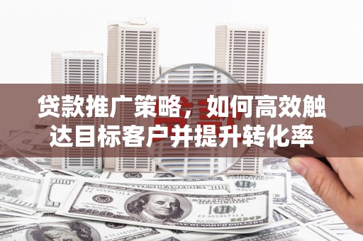 镇坪贷款推广策略，如何高效触达目标客户并提升转化率