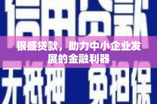 镇坪银盛贷款，助力中小企业发展的金融利器