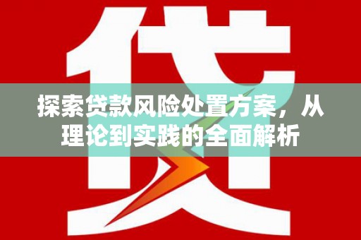 镇坪探索贷款风险处置方案，从理论到实践的全面解析