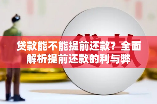 镇坪贷款能不能提前还款？全面解析提前还款的利与弊