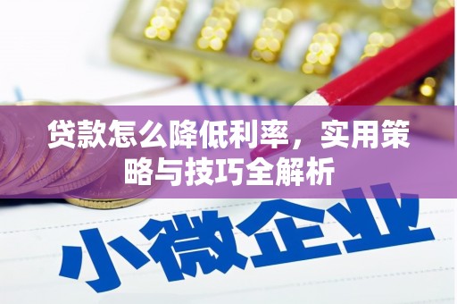 镇坪贷款怎么降低利率，实用策略与技巧全解析