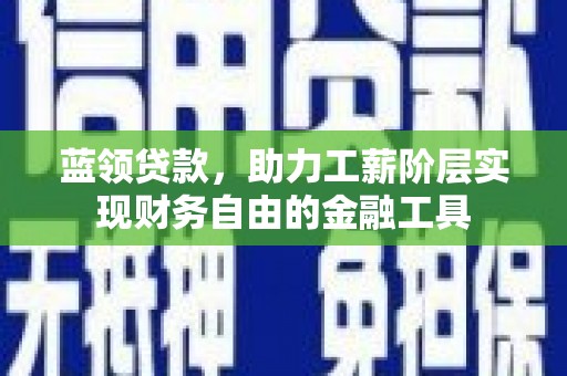 镇坪蓝领贷款，助力工薪阶层实现财务自由的金融工具